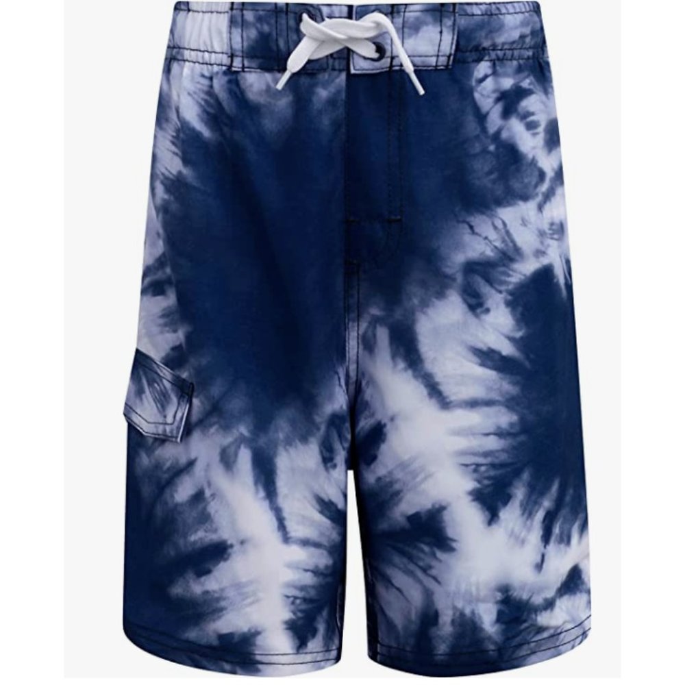 Kanu Surf Boys' YOLO Quick Dry UPF 50+ Beach Swim Trunk Beachboy Denim Blue S4